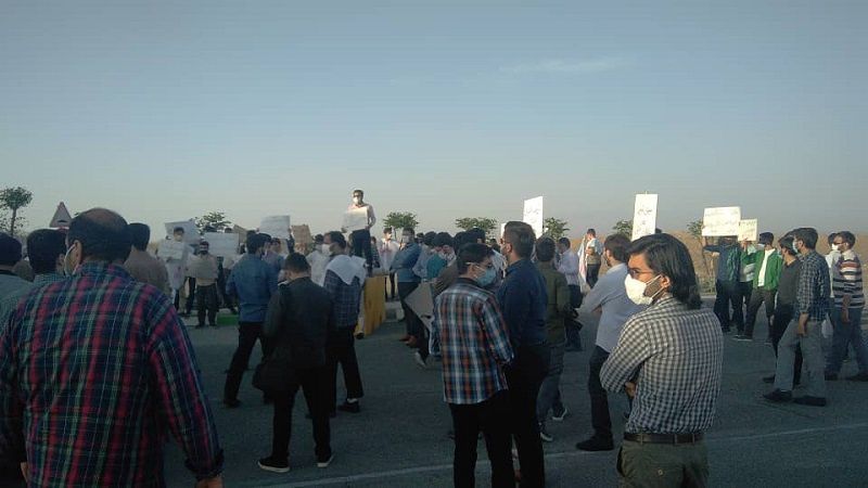 تجمع دانشجویی در حمایت از دستاوردهای هسته‌ای و محکومیت حادثه اخیر نطنز
