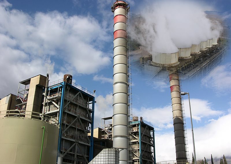 مهار حریق در نیروگاه برق لوشان
