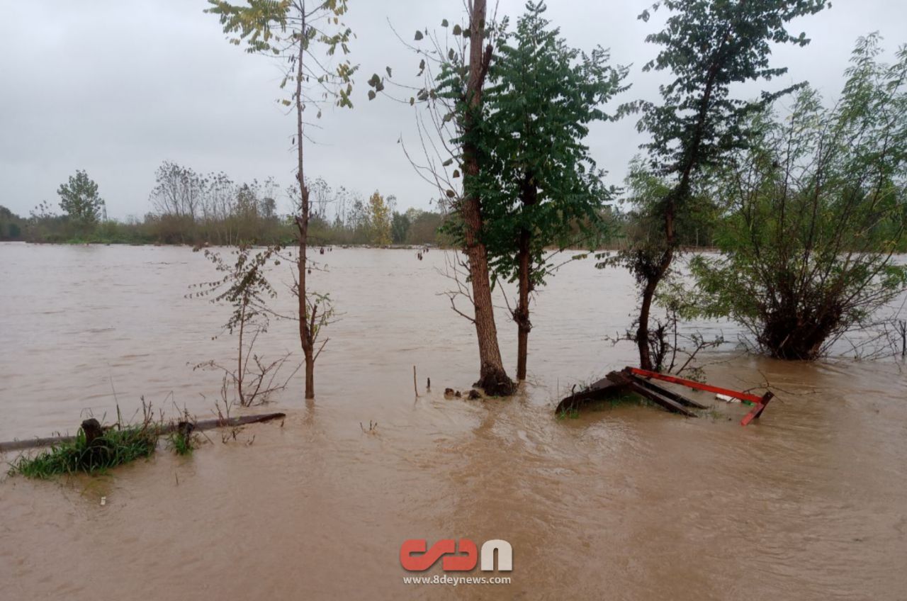 آبگرفتگی و طغیان رودخانه ها در پی بارش شدید باران/ ضرورت توجه دستگاه های خدمات رسان به مناطق صعب العبور در شرایط بحرانی + عکس و فیلم