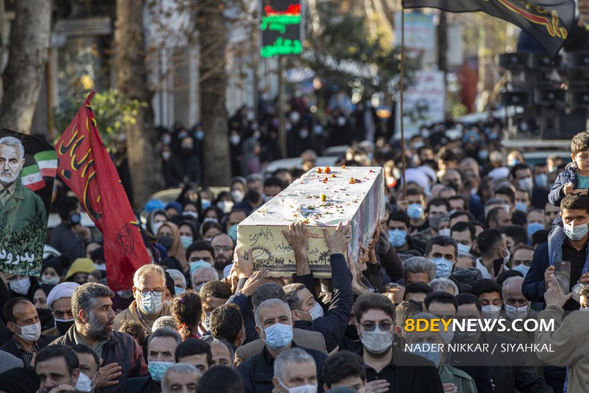 تصاویر| خاکسپاری پیکر مطهر دو شهید گمنام در سیاهکل