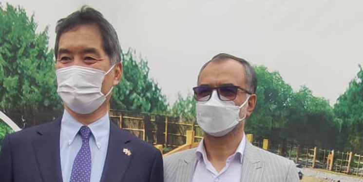 افتتاح باغ ژاپنی با حضور سفیر ژاپن در رشت