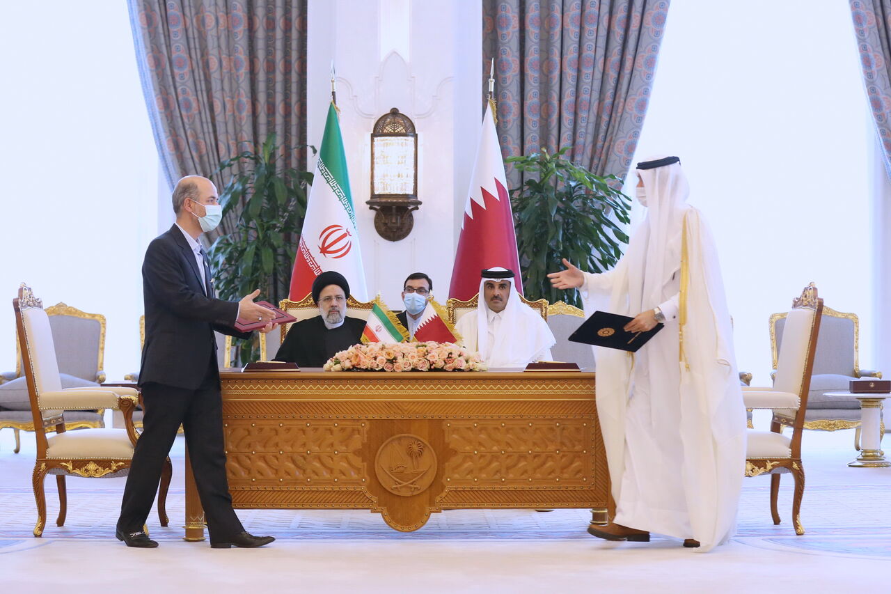 امضای ۱۴ سند همکاری میان ایران و قطر