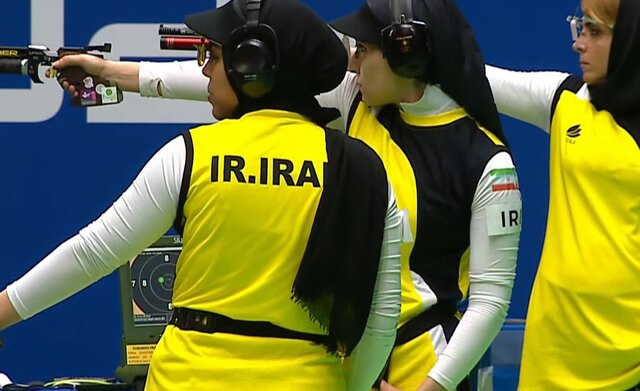 قهرمانی تیم تپانچه زنان ایران در جام جهانی برزیل