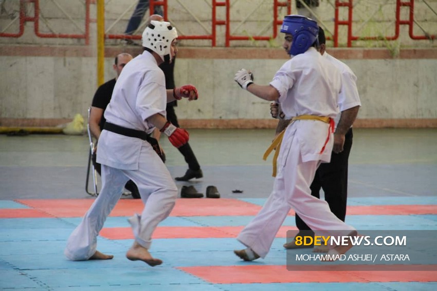 پایان مسابقات بین المللی کیوکوشین کاراته در آستارا با قهرمانی ایران + تصاویر