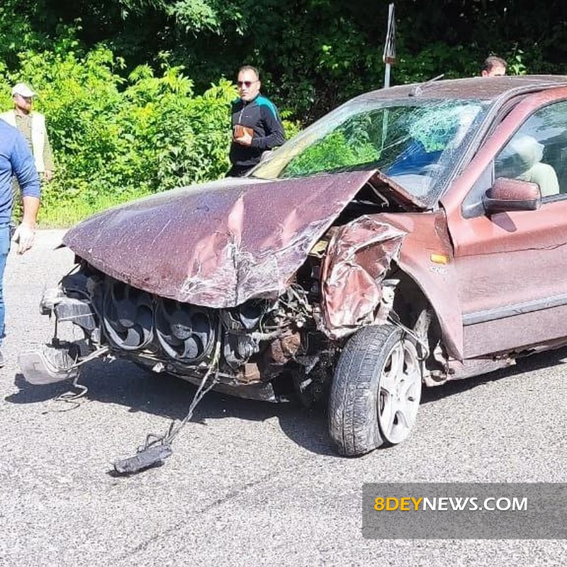 مصدومیت ۶ نفر در برخورد دو خودرو در گردنه‌ حیران آستارا+ تصاویر