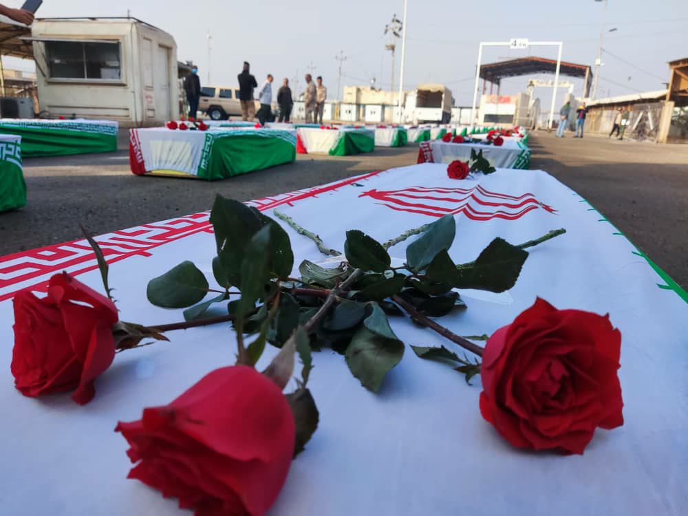 بازگشت پیکر ۳۵ شهید تازه تفحص شده از مرز شلمچه به کشور