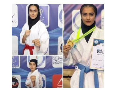 کسب یک مدال طلا و ۲ برنز دختران گیلانی در لیگ کاراته وان کشور