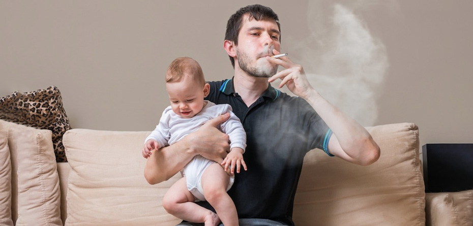 افزایش خطر ابتلا به آسم در کودکان با والدین سیگاری