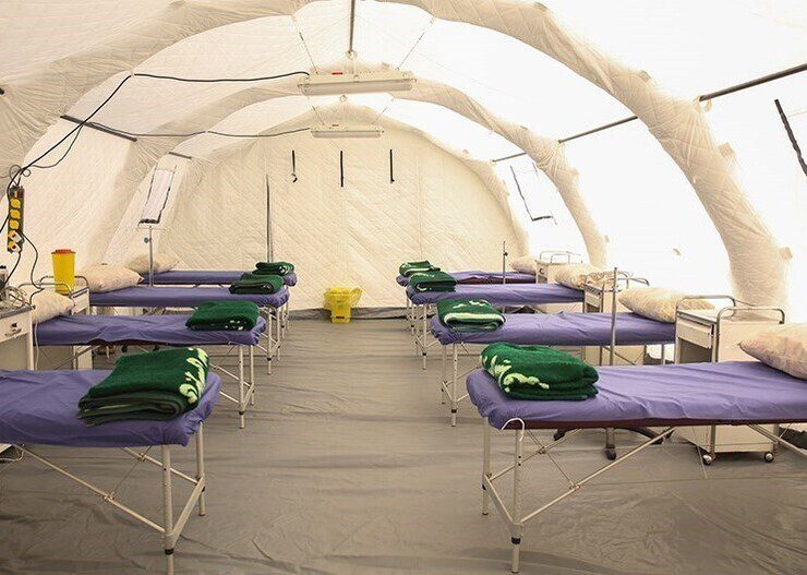 افتتاح بیمارستان صحرایی ۴۰ تختخوابی در مرز مهران