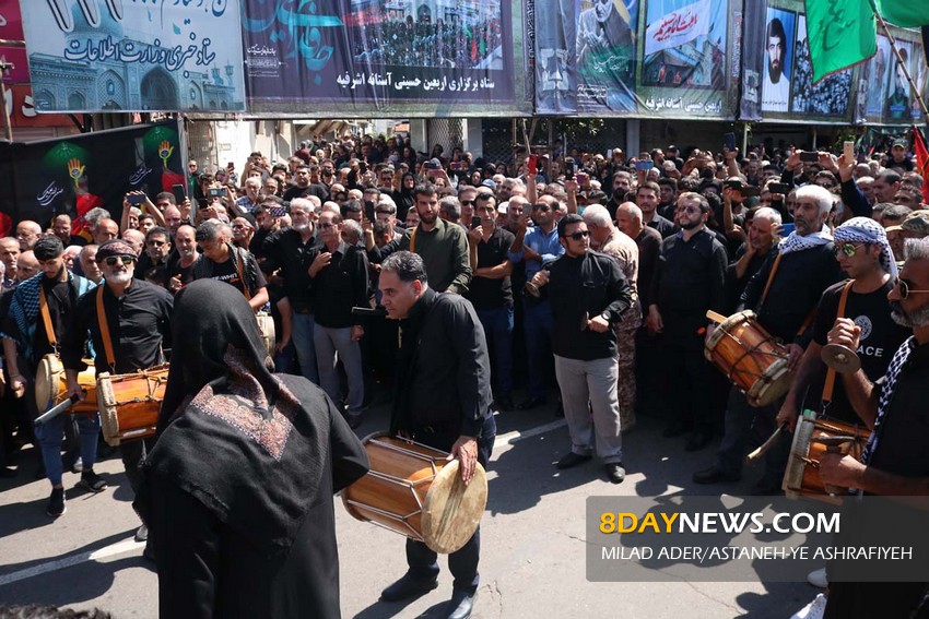 تصاویر| اجتماع بزرگ اربعین حسینی در آستانه اشرفیه