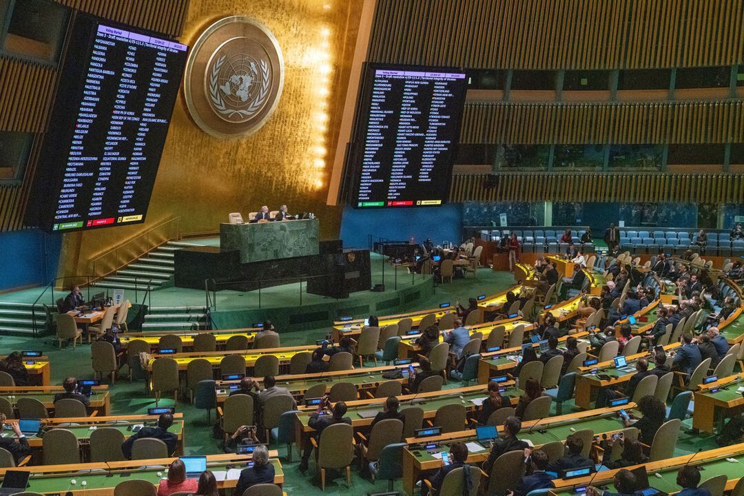 سازمان ملل همه پرسی الحاق مناطقی از اوکراین به روسیه را به رسمیت نشناخت