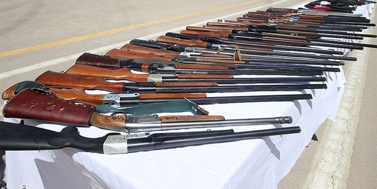 کشف ۱۸ قبضه اسلحه شکاری غیرمجاز در رضوانشهر