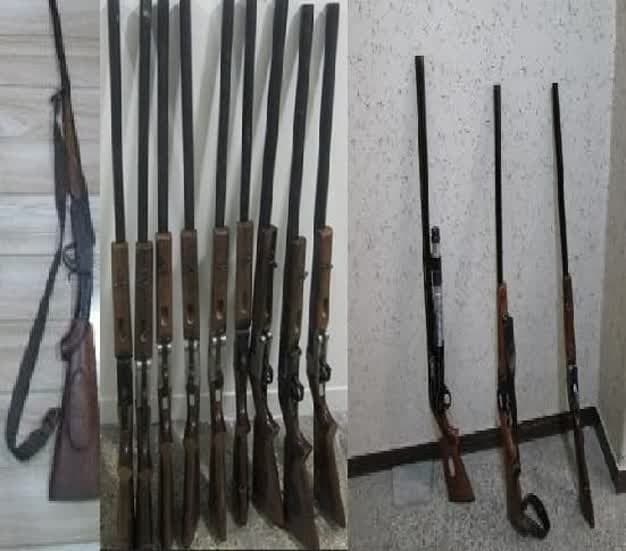 جمع‌آوری ۱۳ قبضه سلاح‌ غیرمجاز در لنگرود