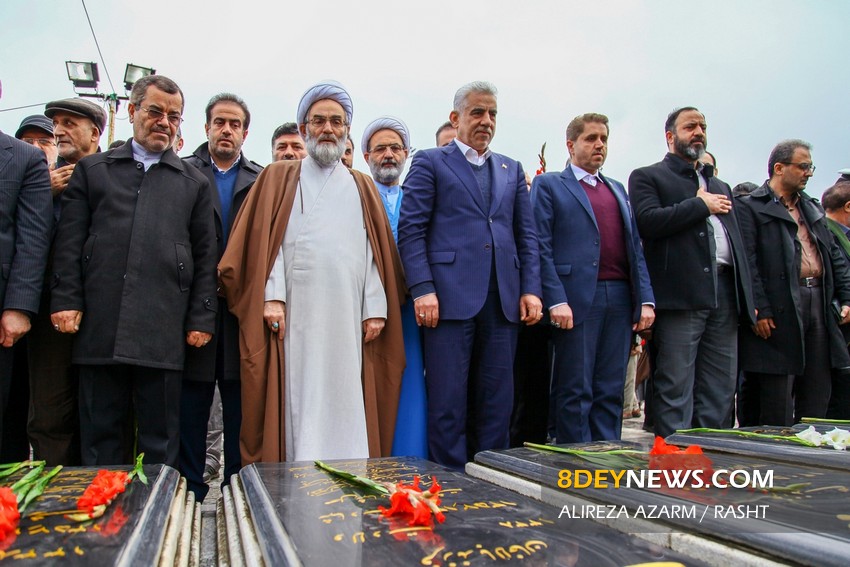 مراسم بزرگداشت استانی یوم‌الله ۱۲ بهمن در رشت| فیلم