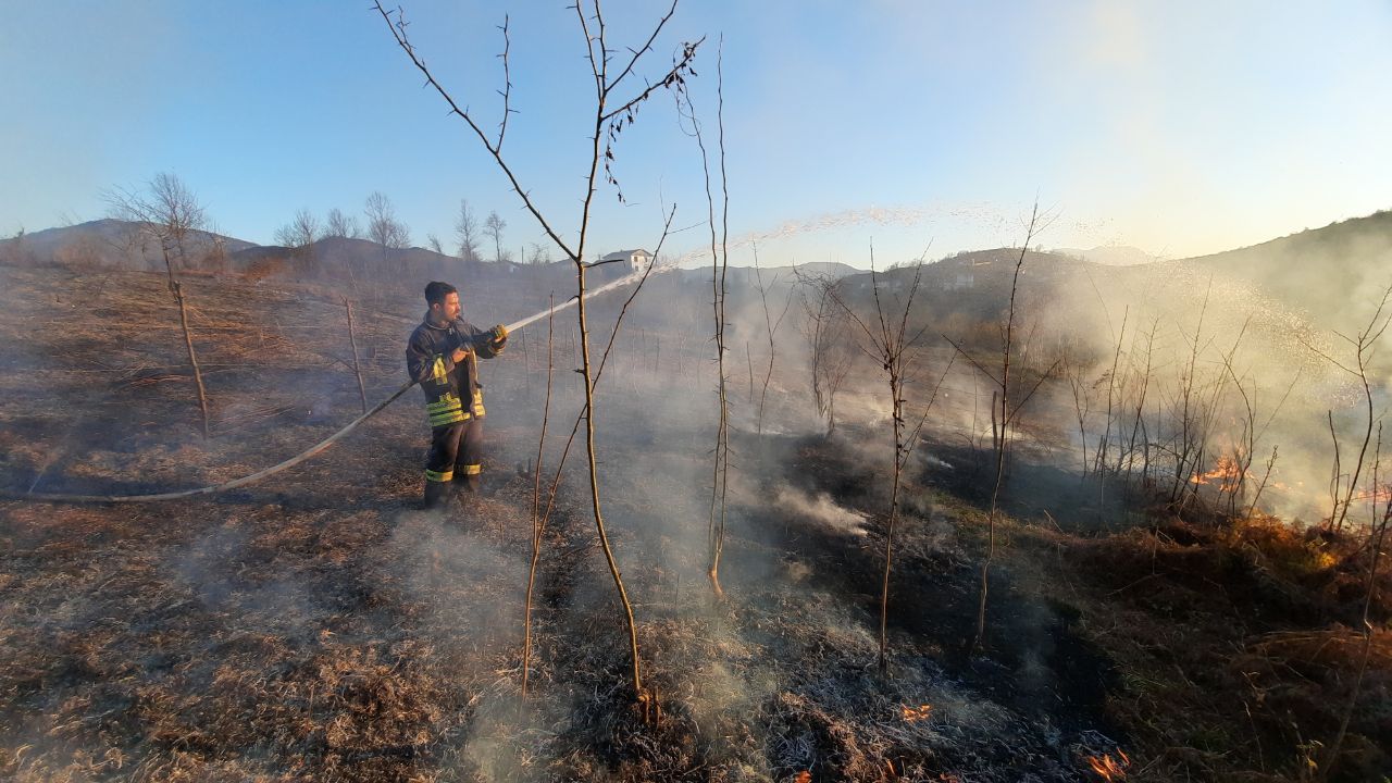 آتش‌سوزی اراضی و باغات سیاهکل مهار شد