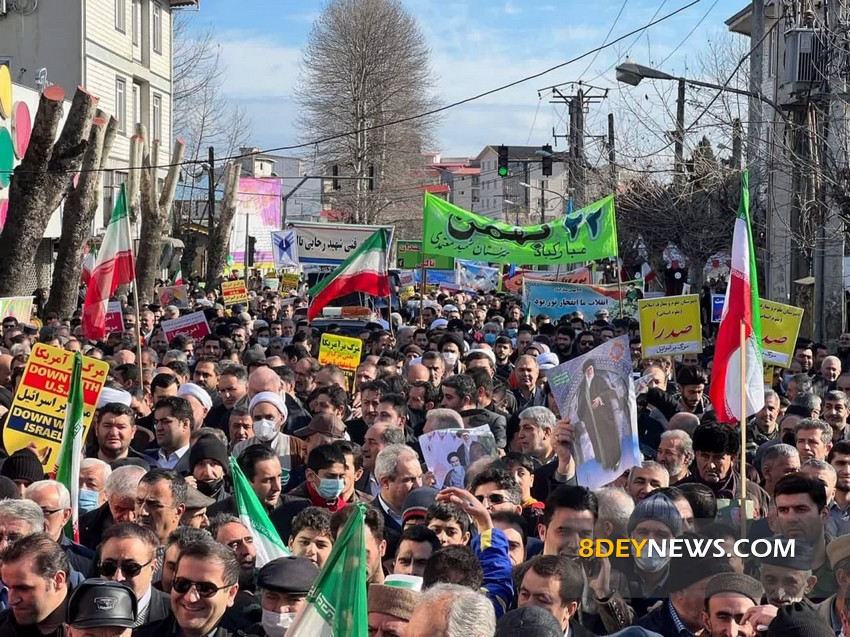 راهپیمایی ۲۲ بهمن؛ تجلی وحدت شیعه و سنی در تالش + تصاویر