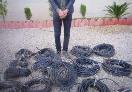دستگیری سارق حرفه‌ای کابل برق در آستارا