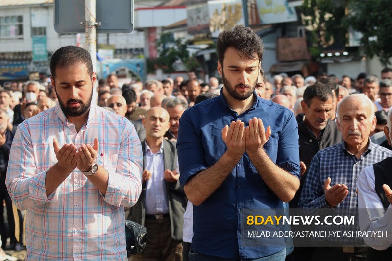 تصاویر| شکوه بندگی در نماز عید فطر آستانه اشرفیه