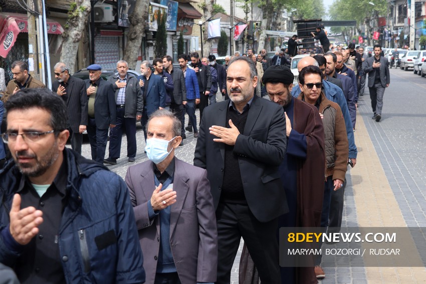 تصاویر| دسته عزاداری مردم رودسر در روز شهادت امام اول شیعیان