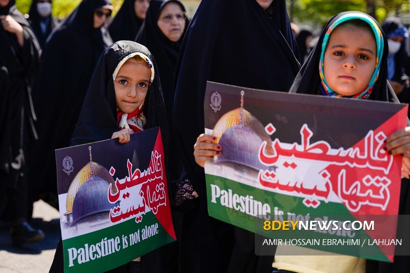 تصاویر| راهپیمایی روز جهانی قدس با حضور پرشور مردم لاهیجان