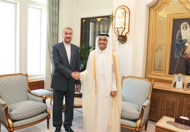 امیرعبداللهیان با نخست وزیر و وزیر خارجه قطر دیدار کرد