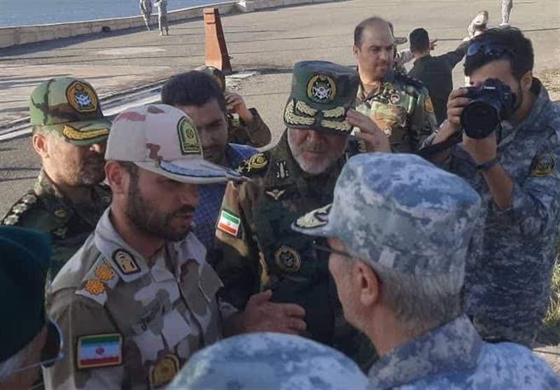 سرلشکر باقری و فرمانده کل ارتش از نقطه صفر مرزی ایران و آذربایجان بازدید کرد
