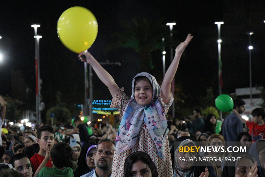 تصاویر| جشن عید غدیر در پیاده راه فرهنگی رشت