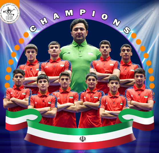 قهرمانی تیم ملی نونهالان کشتی فرنگی ایران در مسابقات آسیایی اردن