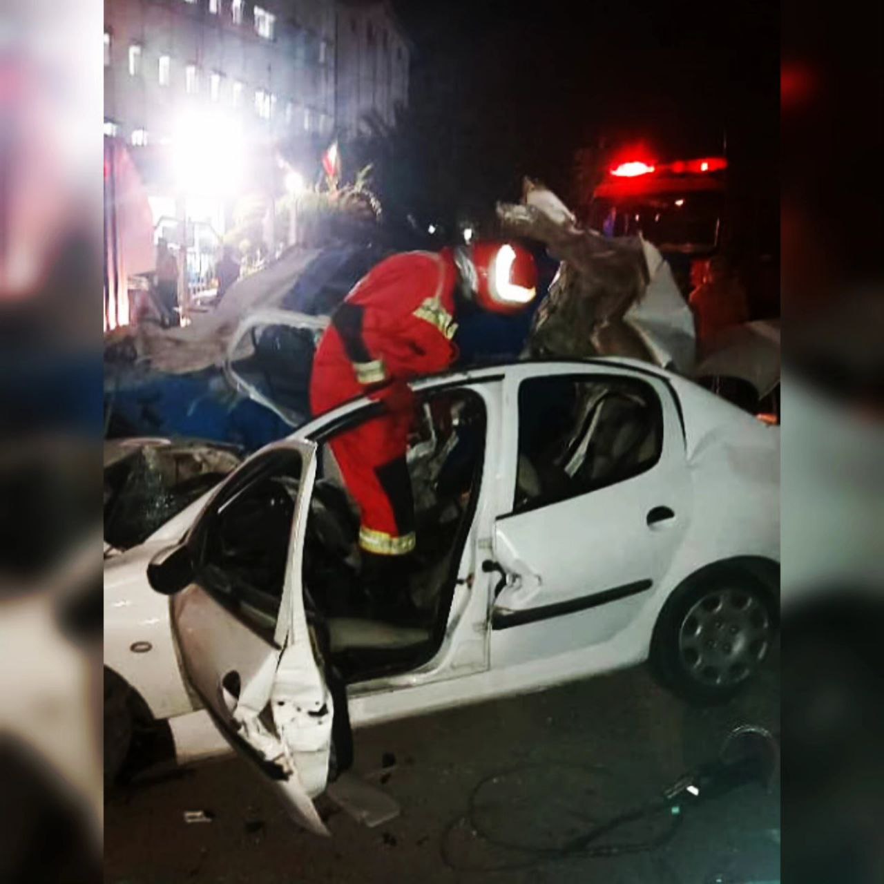 ۳ کشته در تصادف پژو۲۰۶ با عابر در میدان گیل رشت