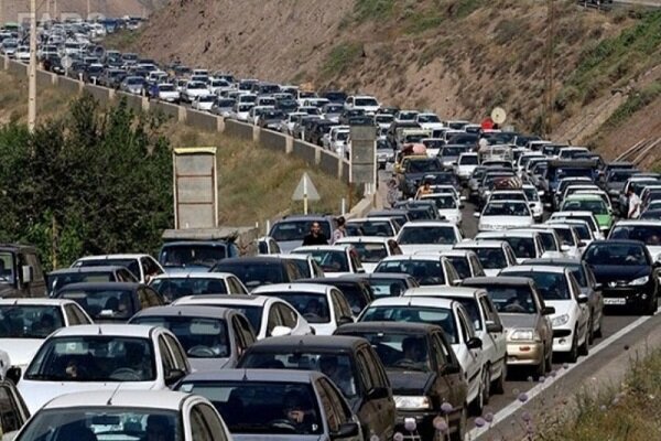 ترافیک سنگین در محور منجیل به رودبار