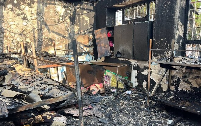 آتش‌گرفتن بخاری علت آتش‌سوزی در لنگرود