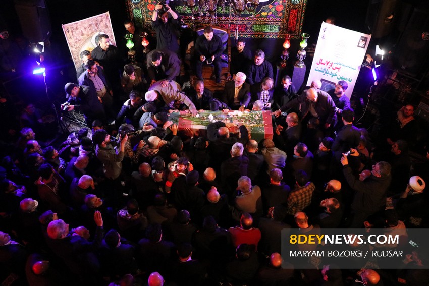 مراسم وداع با پیکر شهید «محمدرضا یعقوبی» در رودسر | تصاویر