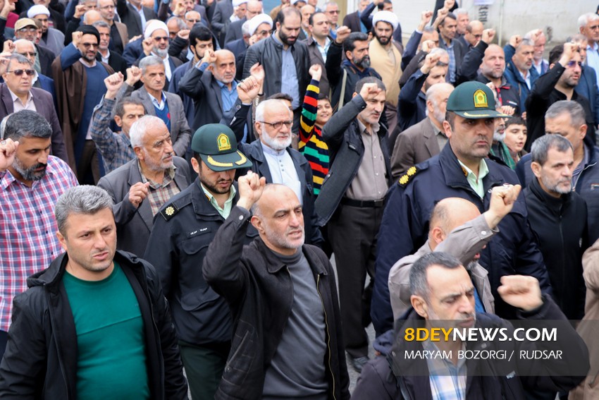 تظاهرات مردم رودسر در محکومیت فاجعه تروریستی کرمان | فیلم